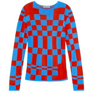 Paloma Wool El Valle long sleeved knit shirt, 100% viscose, women's small, EUC